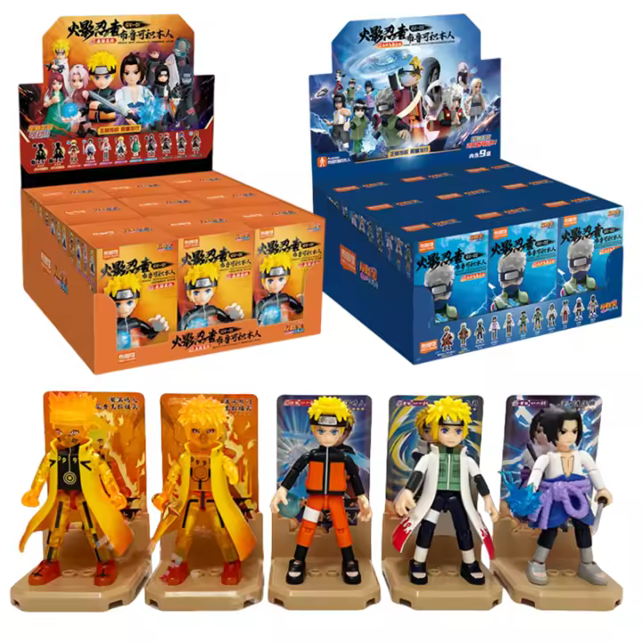 Figura De Acción Naruto Anime Juguete De Bloques De Construcción Para Niños Uzumaki Naruto Kakashi Uchiha Sasuke Regalo Ideal - 1