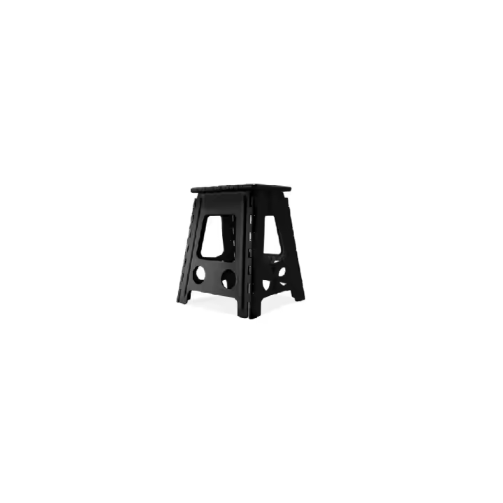 Taburete de Plástico Plegable con Asa. Ligero y Antideslizante. Multiusos. Resistente. Duradero. - 1