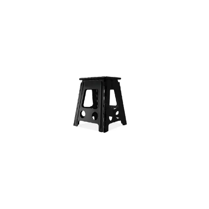 Taburete de Plástico Plegable con Asa. Ligero y Antideslizante. Multiusos. Resistente. Duradero. - 1