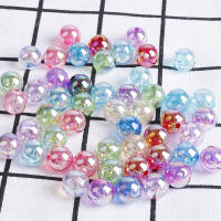 100Pcs/lot Perlas De Cristal Mixto AB Espaciador Plástico Para Creación De Joyería Hecha a Mano Pendientes Accesorios DIY - details 1