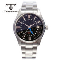 Reloj Automático Tandorio NH34 Para Hombres 39mm GMT Pilot Diversión AR Cristal De Zafiro Fecha Resistente Al Agua 20BAR Moda Relojes De Pulsera De Acero Inoxidable - details 4