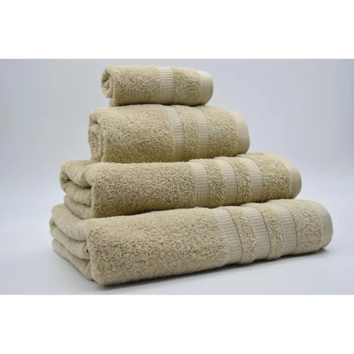 Toalla 100% Algodón de Rizo Americano Premium 500 Gr/m2 Taupe Vidal Home (Medidas: 30x50cm, 50x100cm, 70x140cm, 100x150cm) - 1