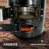 AREBOS Horno Rocket incl. Sartén grill Barbacoa Estufa Rocket Estufa de camping - details 18