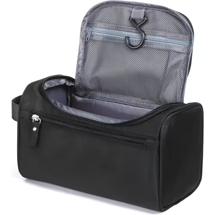 Bolsa de artículos de tocador, bolsa de lavado colgante, bolsa de artículos de tocador de viaje, bolsa de baño impermeable para hombres y mujeres, organizador de maquillaje y artículos de tocador de viaje - 1