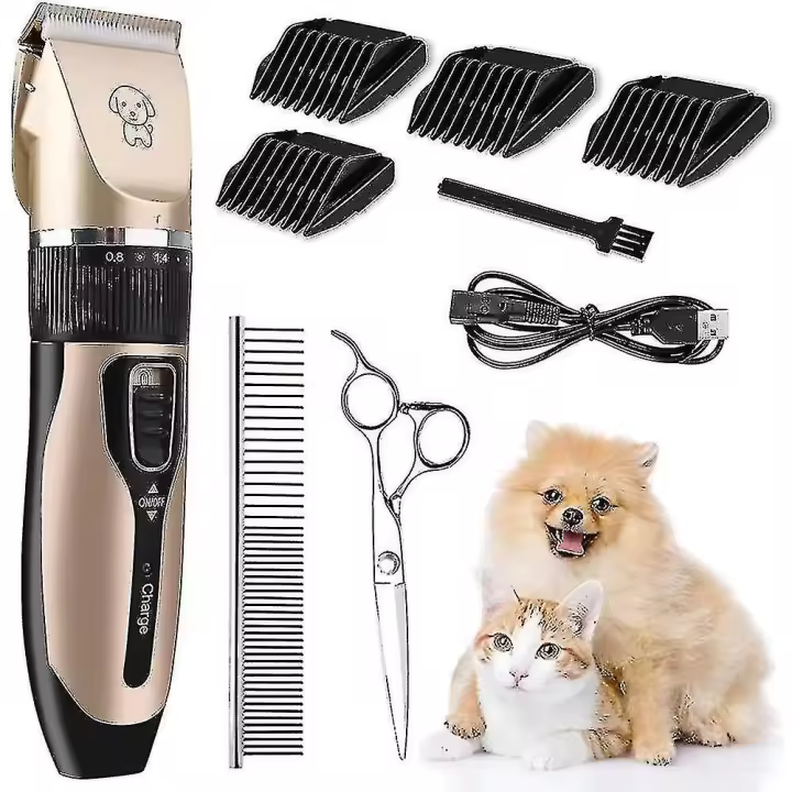ZVD Dog Clippers, Professional Cordless Electric Quiet 360 Rechargeable Dog Clipper, Dog Clip - 1