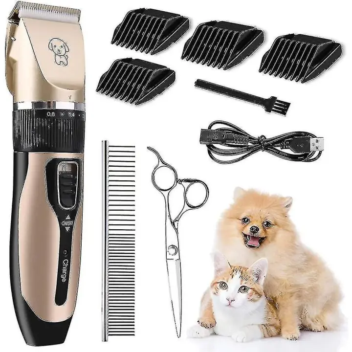ZVD Dog Clippers, Professional Cordless Electric Quiet 360 Rechargeable Dog Clipper, Dog Clip - 1