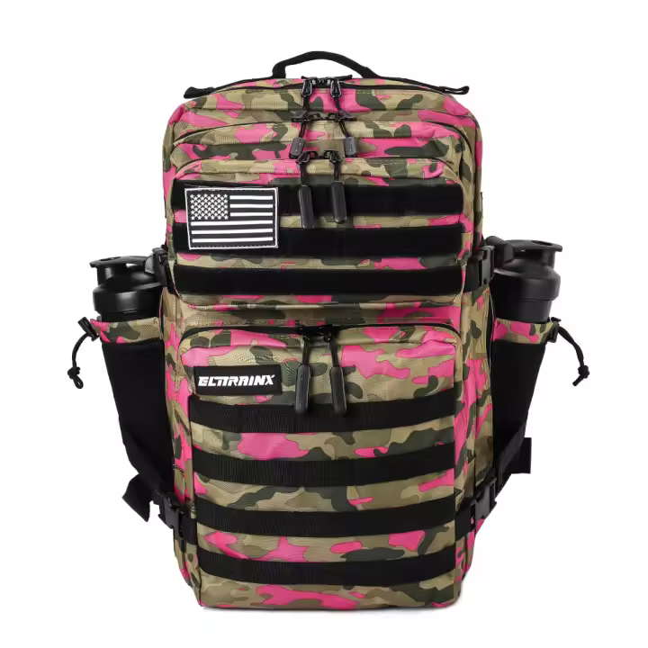 ELITRAINX Mochila Táctica V1 45L All in Rosa Camuflaje - 1