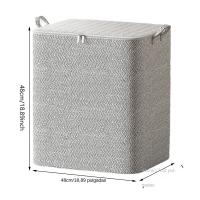 Caja De Almacenamiento Para Edredones Organizador a Prueba De Polvo Espacioso Para Ropa Y Colchones Caja De Plástico Ecológica De 110L - details 13