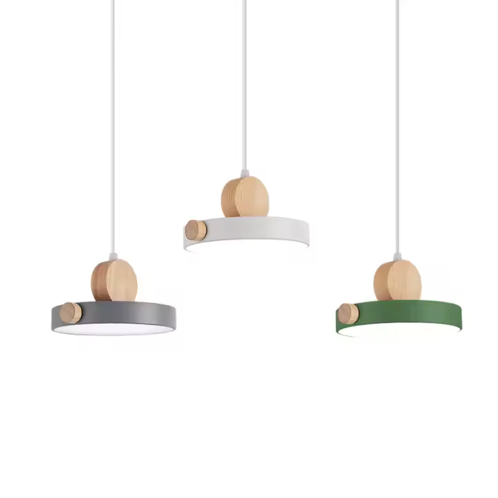 Lámpara Colgante Moderna LED Para Decoración De Hogar Y Sala De Estar Tres Tonos Iluminación Incluida Metal 220V Dimmer - 1