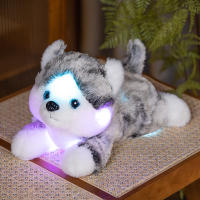 Juguete De Peluche Con Luz Propia Para Niños Muñeco De Perro Nocturno Compaño Suave Para Regalos De Navidad Y Cumpleaños - details 5