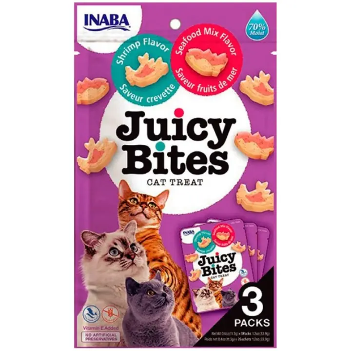 Churu Cat Juicy Bites Gamba Y Marisco 3 X 11Gr - 1