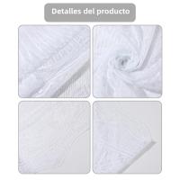 Mantel Redondo De 180cm Blanco Con Bordado De Mariposa Para Bodas Y Eventos Decoración De Mesa De Hotel Y Banquete - details 0