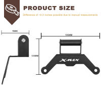Soporte Ajustable Para Navegación De Motocicleta CNC Porta Teléfono Móvil GPS Para YAMAHA XMAX300 2022 2023 2024 Acero Inoxidable Negro - details 6