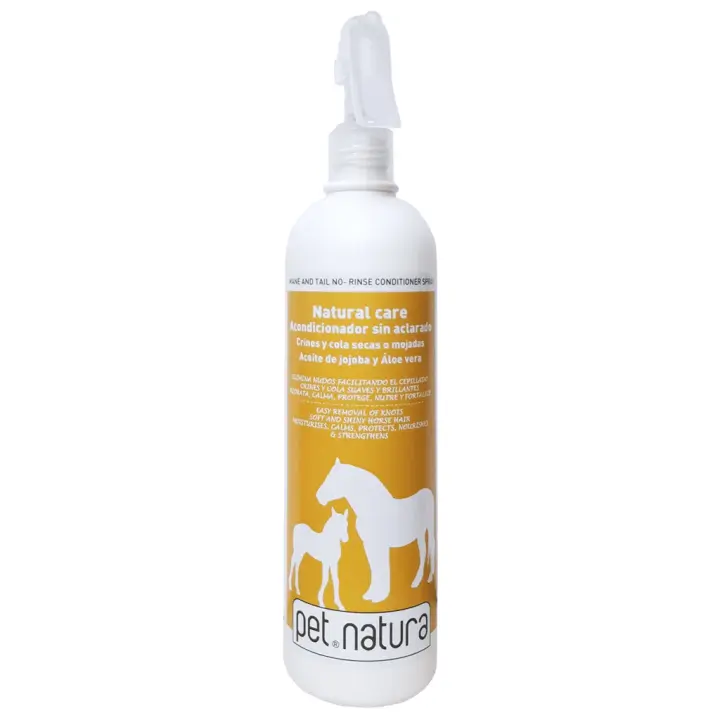 Spray Acondicionador Sin Aclarado Crines y Cola para Caballos y ponis, 125ml, PetNatura - 1