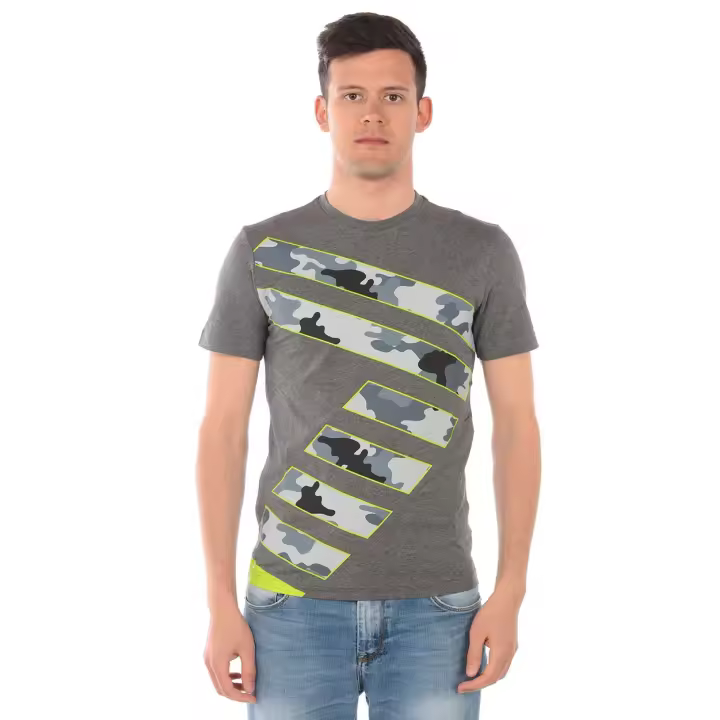 Emporio Armani EA7 Camiseta Algodón Hombre Gris 3GPT25PJP6Z 3925 - 1