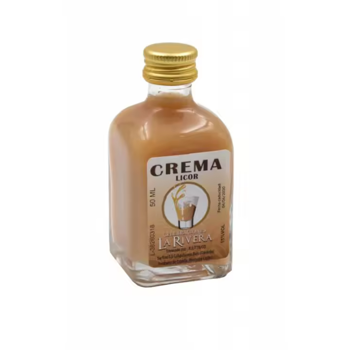 Lote de Mini Botella Crema de Orujo 50ML - Detalles y obsequios para invitados - Bodas, comuniones, bautizos - 1