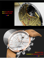Reloj Deportivo De Moda BENYAR 2024 Para Hombres Multifuncional Impermeable Con Cuero Premium Calendario Y Luz Nocturna - details 5