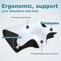 Almohada Ergonómica Para El Cuello Con Soporte Cervical Para Un Sueño Mejorado Diseño De Contorno Relajante Y Transpirable Ideal Para Descanso Nocturno - details 3