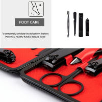 Kit De Manicura Y Pedicura Profesional En Acero Inoxidable Conjunto De Tijeras Para Uñas Y Pies Negro 7/10/12/15/18 Piezas - details 2