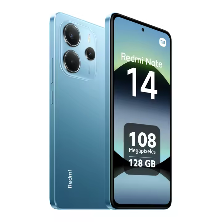 Xiaomi Redmi Note 14 4G Smartphone NFC Pantalla AMOLED de 6,67'' Tasa refresco 120Hz Procesador Helio G99-Ultra Octa-Core Cámara triple trasera 108MP Cámara frontal 20MP Batería 5500 mAh Carga turbo 33W - 1