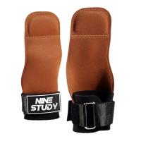 Guantes De Levantamiento De Peso De Cuero PU Doble Capa Con Correas Para Muñeca Para Hombres Y Mujeres Entrenamiento De Gimnasio Deadlift Press De Banca Pull-up - details 1