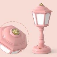 Lámpara De Mesa Recargable USB Retro Para Decoración De Hogar Y Dormitorio Luz Nocturna Tactil Pequeña Para Estudio De Niños Y Campamento - details 1