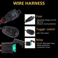 Arnés de cableado NetBoat de 12 V y 40 A para Barra de luces de trabajo LED, SUV, ATV, camión todo el año - details 1