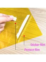 Pegatina Decorativa Para Ventanas De Vidrio Amarilla Autoadhesiva Anti-Rasguños Transparente Visión Doble DIY Adhesivo - details 1