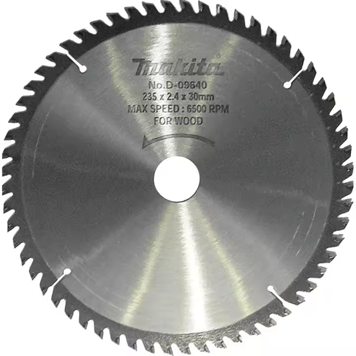 MAKITA - D-09640 Disco sierra circular , Standard TCT, 235 x 30 mm, 60 D MAKITA - 1