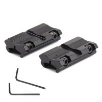 Adaptador De Montaje De Scope 2Pcs Base 11mm Dovetail a 20mm Weaer Rail Picatinny Convertidor De Montaje De 9.5mm-10mm Dovetail - details 0