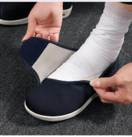 Zapatos Para Caminar Para Hombres Zapatos Diabéticos Casuales De Color Sólido Zapatos Planos Talla Grande Cómodos Y Suaves Para Ancianos - details 6