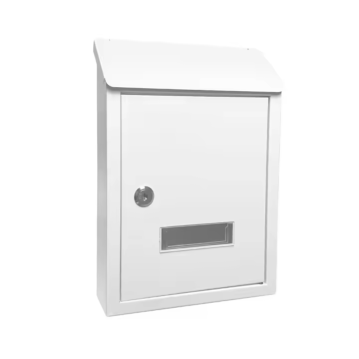 Buzon De Correo Mate Acero Galvanizado Gris 45x31x10 Cm fabrilamp De Diseño Antilluvia, Cerradura Cilindrica - 1