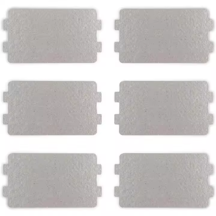 6 Placas de Mica para microondas, protector de Guía de Ondas, 6,4 × 11,7 cm, repuesto de lámina de Mica para microondas - 1