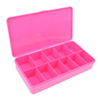 Caja De Uñas Vacía Multicolor De 2 Tamaños Caja De Almacenamiento Para Uñas De Acrílico Con 11 Compartimentos Tool De Arte De Uñas - details 18