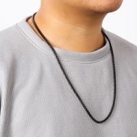 Collar Clásico De Enlace De Caja HIYEE En Negro Para Hombres Y Mujeres Acero Inoxidable Joyería DIY Regalo Con Diámetro De 2mm/3mm/4mm/5mm - details 9