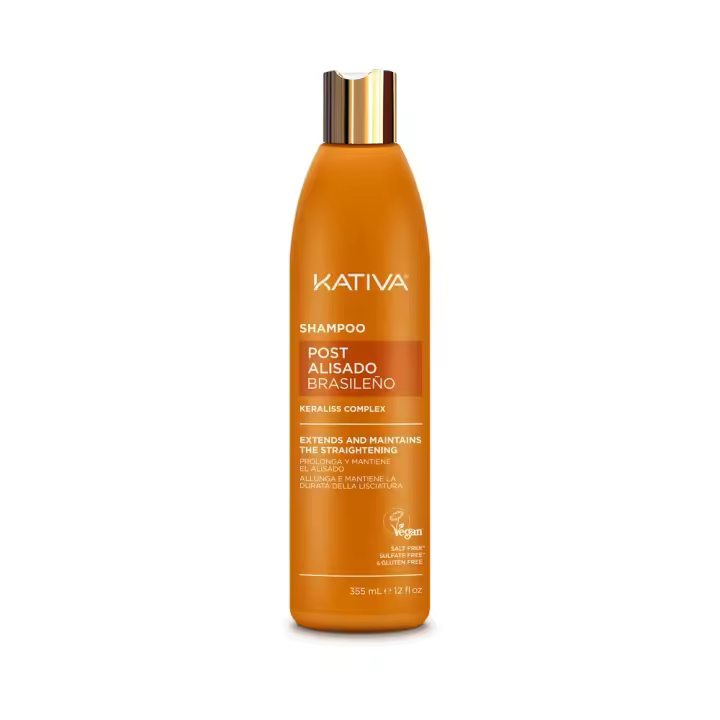 KATIVA Champú post alisado Brasileño prolongador del alisado 355ml - 1