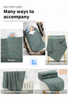 Manta de punto para Bebe recién nasido, edredón de Cama para niños, 100x80cm, cuna para Niños, cochecito a Cuadros, supersuave, Moda de puntos de Colores - details 3