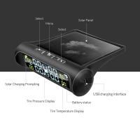 Sistema De Alarma De Presión De Neumáticos E-ACE Solar Con Monitor De Temperatura Y Presión Para Coche Seguridad Automática - details 20