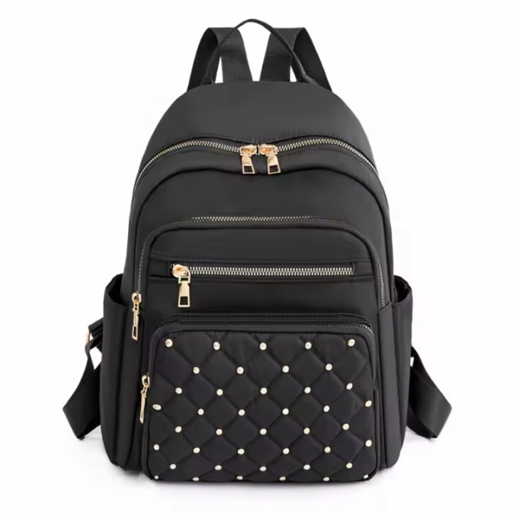 Mochila De Moda Para Mujer De Alta Calidad En Nylon Gran Tamaño Para Viajes Escolares Bolsa De Hombro Para Chicas Adolescentes - 1