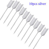 10pcs Palillos De Cocodrilo De Acero Inoxidable Para Cócteles Reutilizables Decoración De Comida Para Frutas Cócteles Fiestas Bodas - details 3