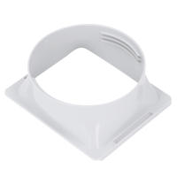 Conector De Tubo De Esguiche Para Aire Acondicionado Universal De Diseño Redondo ABS Portátil Para Hogar Adaptador De Hilo Redondo - details 2