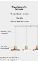 Lámpara Colgante Moderna LED Para Decoración De Hogar Y Sala De Estar Tres Tonos Iluminación Incluida Metal 220V Dimmer - details 9