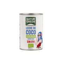 Leche de Coco Bio | Pack de 2x | 400g | Sin Azúcares Añadidos | Ideal para Cocina Asiática | Repostería | Bebidas | NATURGREEN - details 1