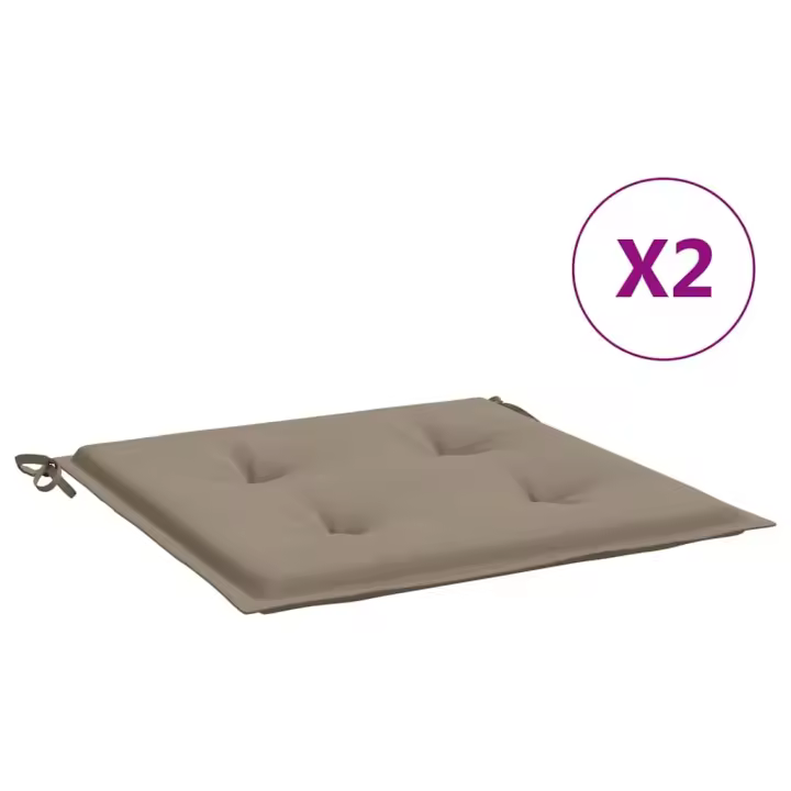 Fundas de Silla de Jardín 2 UDS lienzo Oxford 50x50x4 cm - 1