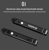 Herramienta Multifuncional TOOPRE Para Bicicleta Con Velcro Y Abrazadera Para Reparación De Neumáticos Y Cadena De MTB Y Carretera - details 2