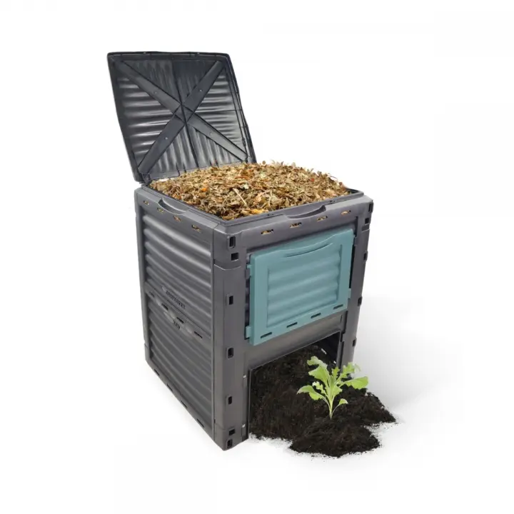 Compostador de jardín Biobin Mobiclinic® 300L Eco-Friendly Sin Gastos adicionales Transformador de residuos Sin Herramientas Rejillas de ventilación Convierte residuos en abono Natural. - 1