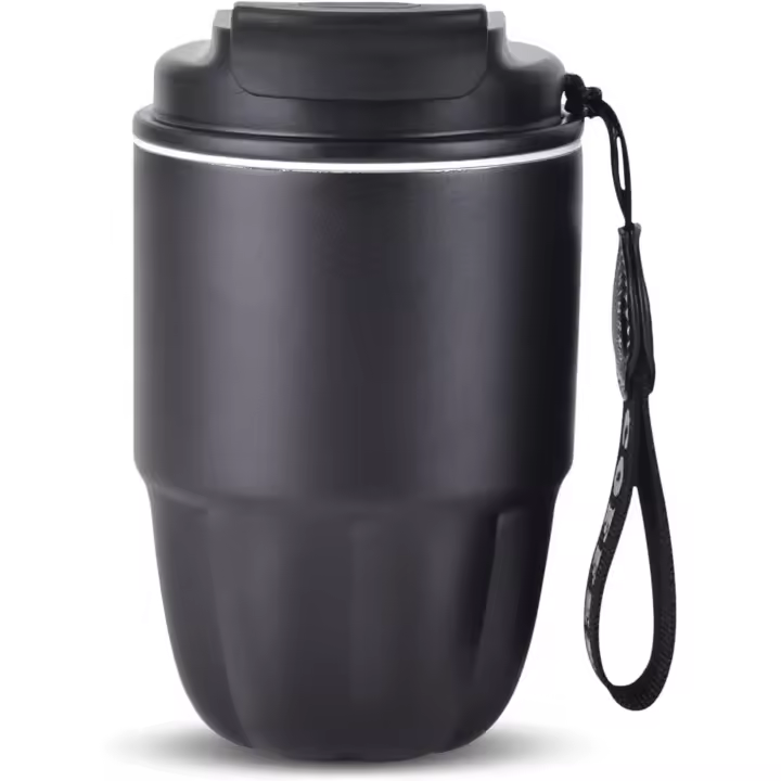 Thermo Cafe, 320ml Thermal Vase, Mini Taza de Café Aislamiento, Vestido de Acero Inoxidante + Pico Doble Para Beber,Prueba de Fugas, Para Cumpleaños - 1