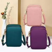 Bolso Mini Mujer Cruzado Con Cremallera Bolso De Hombro Multifuncional Vertical Monedero Móvil Negro Bolso De Caminar - details 1