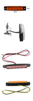 Luz De Marca Lateral LED Impermeable Para Camiones Autobuses Y Remolques 12V 24V Indicador De Caucho Luz De Parada Para Dodge - details 2