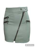 Falda de Cuero Sintético para Mujer Kellys - Elegante y Moderna - Ajustada - Cierre con Cremallera - Color Negro - Talla y Temporada Variadas - details 18